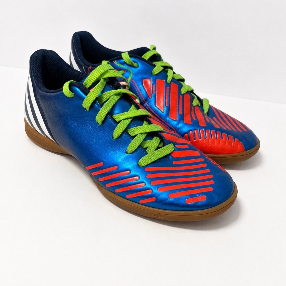 Adidas Predito LZ IN Indoor Soccer Shoes Blue Orange V22119 Mens 7